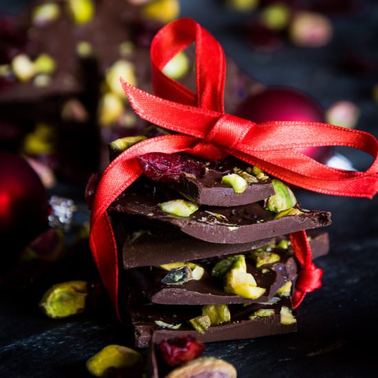 Smoked Chocolate Christmas Bark - Recipe photo by BBQ Bastard