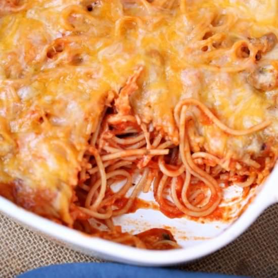 Spaghetti Bake Casserole - Recipe photo by SlapDashMom