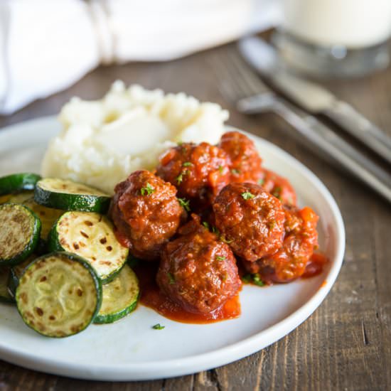 Meatloaf Meatballs - Recipe photo by culinaryhill