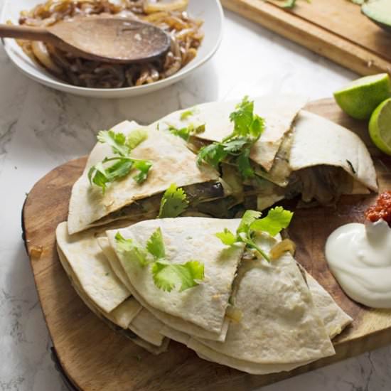 Portobello Quesadillas - Recipe photo by TheCookReport