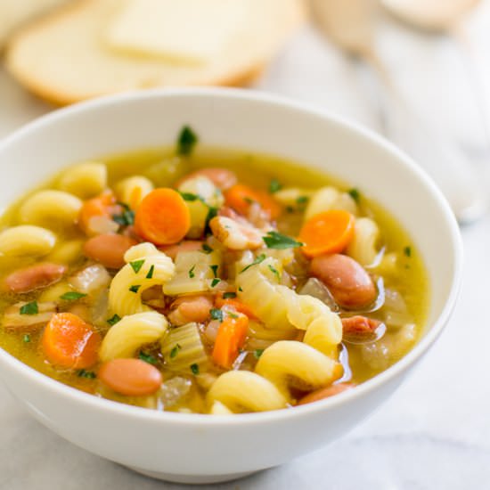 Pasta and Bean Soup - Recipe photo by culinaryhill
