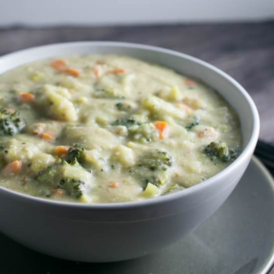 Healthy Creamy Broccoli Soup - Recipe photo by yupitsvegan