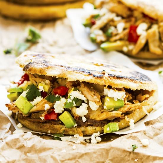 Chicken & Avocado Arepas - Recipe photo by EvolvingTable
