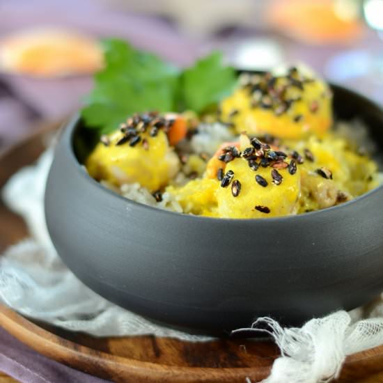 Scallops and Rice - Recipe photo by tangerinezest