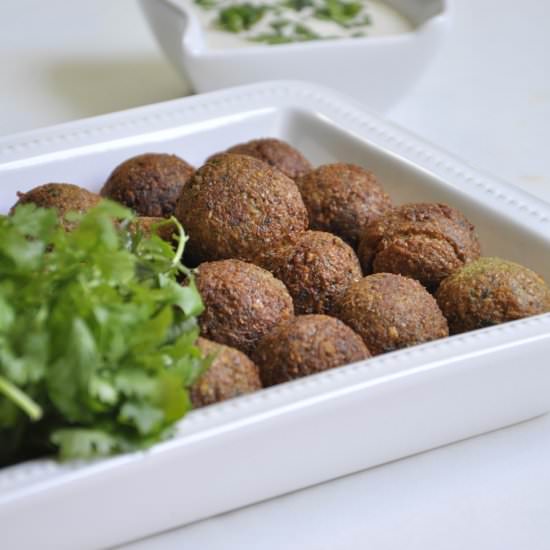 Fried and Baked Chickpea Balls - Recipe photo by JeeviKitchen
