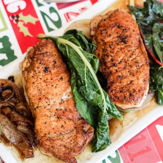 Seared Butter Pork Chops - Recipe photo by MBrosius96046