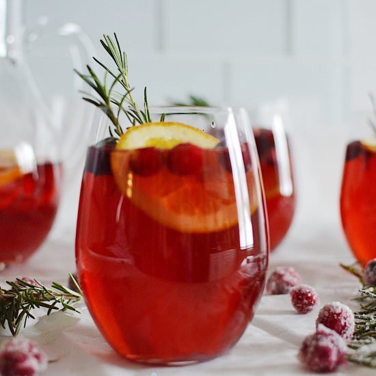 Christmas Sangria - Recipe photo by kjandcompany