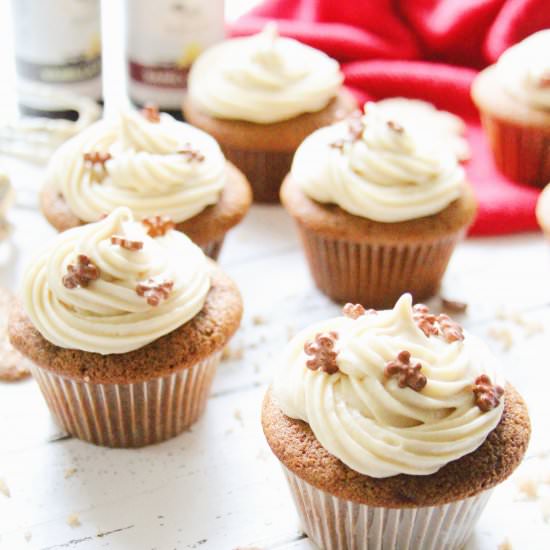 Gingerbread Cupcakes w/ Brown Sugar - Recipe photo by Margaritas On The Rocks