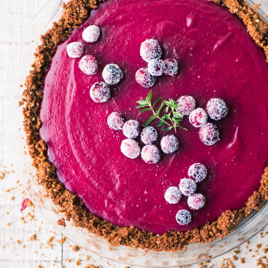 Cranberry Gingersnap Pie - Recipe photo by theviewfromgreatisland