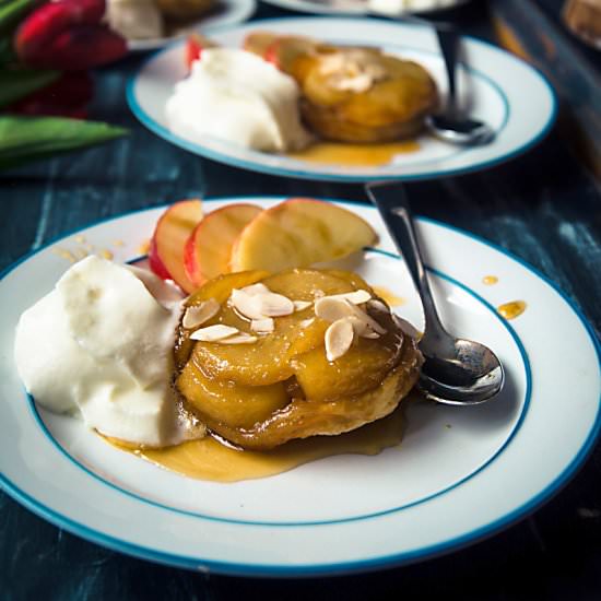 Mini Apple Pear Tarte Tatin - Recipe photo by Anu@MyGingerGarlicKitchen