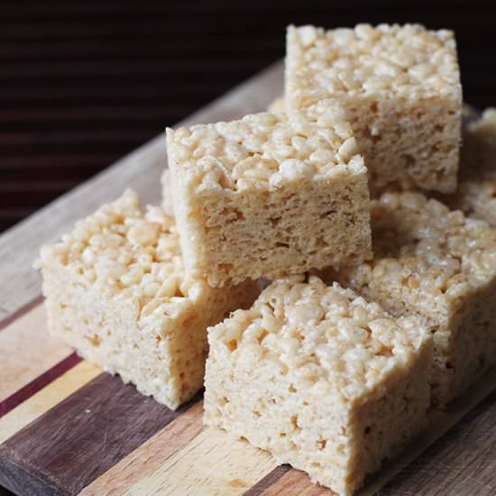 Brown Butter Rice Crispy Treats - Recipe photo by thisweekfordinner