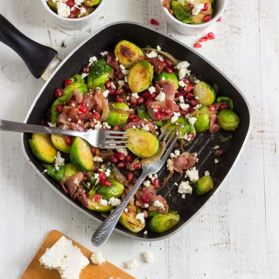 Roasted Brussels Sprouts Salad - Recipe photo by Happy Foods Tube