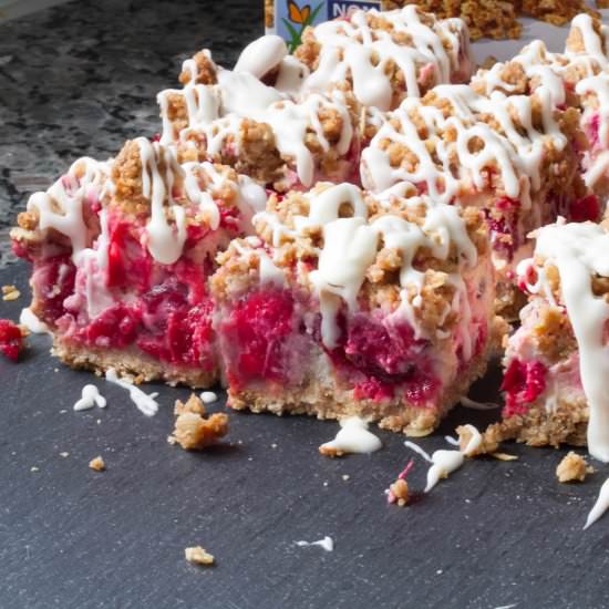 Cranberry Orange Cheesecake Bars - Recipe photo by TheKitchenWhisperer