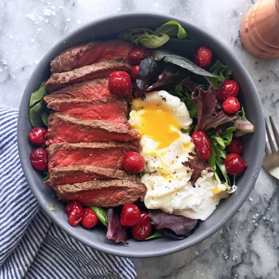 Steak & Egg Breakfast Salad - Recipe photo by BazaarLazarr
