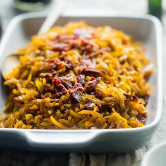 Balsamic Bacon Butternut Salad - Recipe photo by foodfaithfitness