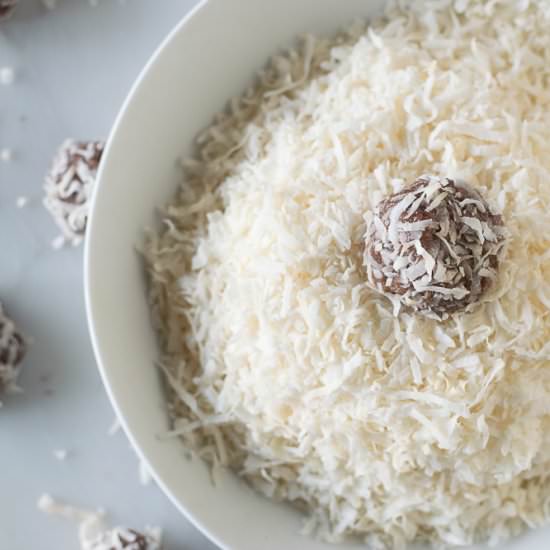 Coconut Nutella Truffles - Recipe photo by whitbitskitchen