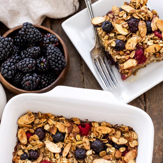 Cinnamon Apple Berry Baked Oatmeal - Recipe photo by Recipe Runner