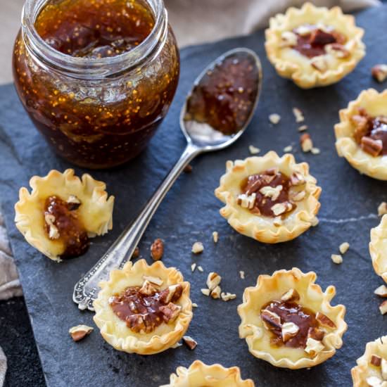 Baked Brie and Fig Jam Bites - Recipe photo by Recipe Runner
