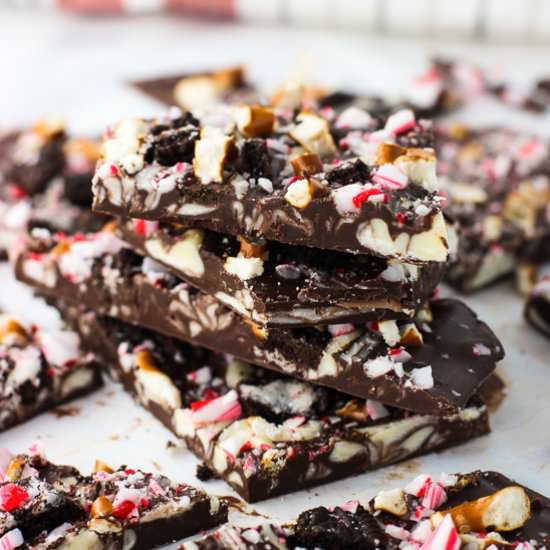Oreo Peppermint Bark - Recipe photo by mysequinedlife