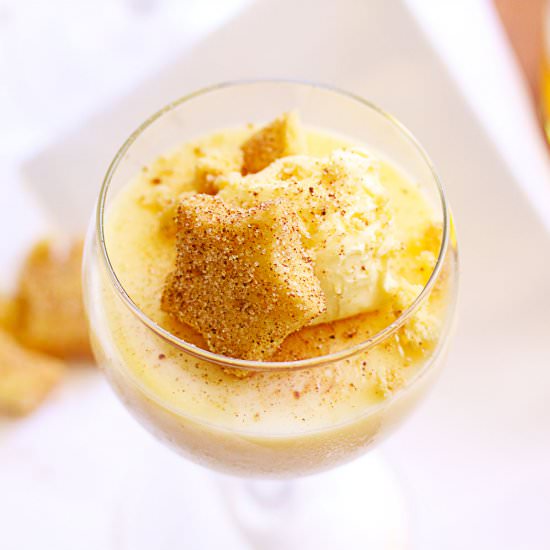 Boozy Eggnog Panna Cotta - Recipe photo by sugarsaltmagic
