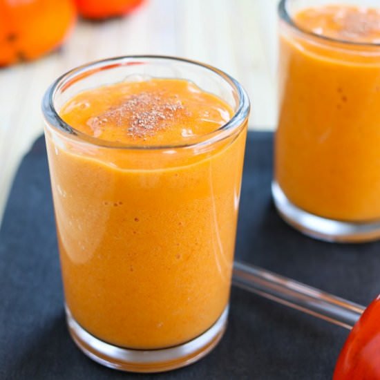 Persimmon Milk - Recipe photo by asianveganandbeyond