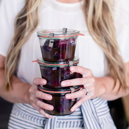 Cinnamon & Cardamom Pickled Plums - Recipe photo by BoxwoodAvenue
