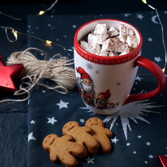 Gingerbread Hot Chocolate - Recipe photo by Rous Sweet Corner