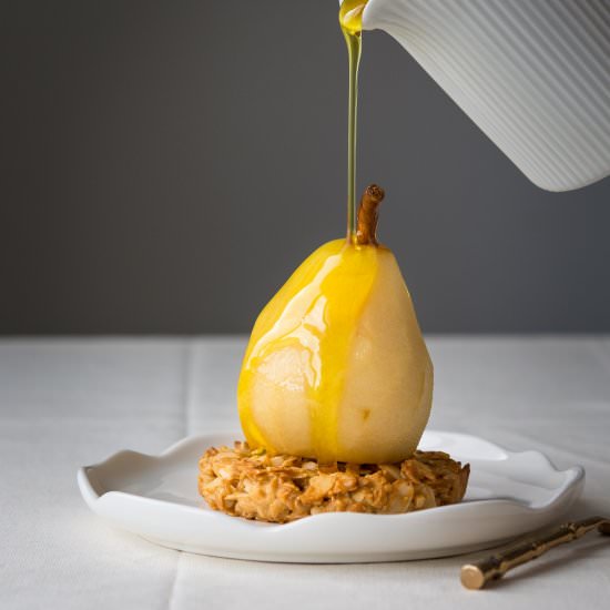 Saffron Poached Pears - Recipe photo by veselina zheleva