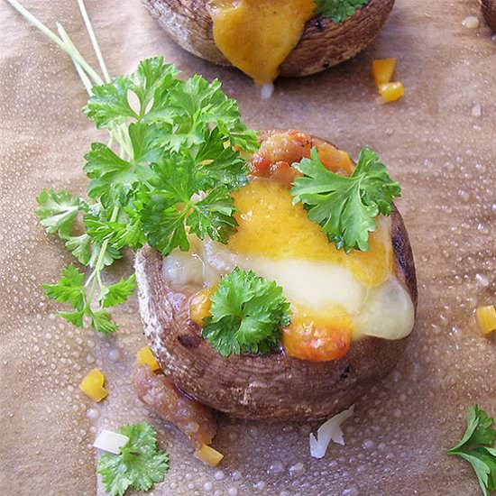 Italian Sausage Stuffed Mushrooms - Recipe photo by 2pots2cook