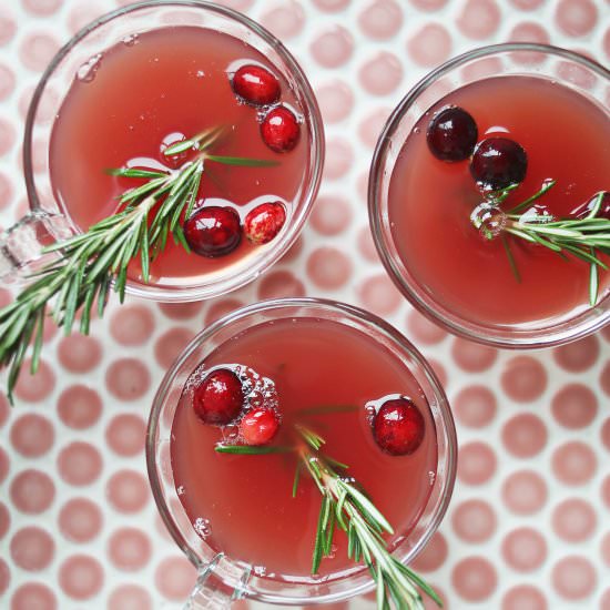 Mistletoe Punch - Recipe photo by abeautifulmessblog