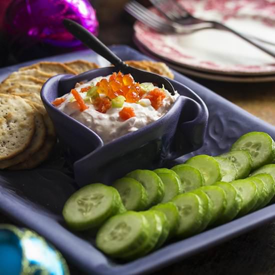 Caviar Smoked Salmon Dip - Recipe photo by justalittlebitofbacon