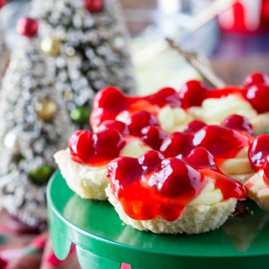 Cherry Cheesecake Butter Tarts - Recipe photo by ezpzmealz