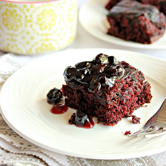 Chocolate Blueberry Cake - Recipe photo by Aromatic Cooking