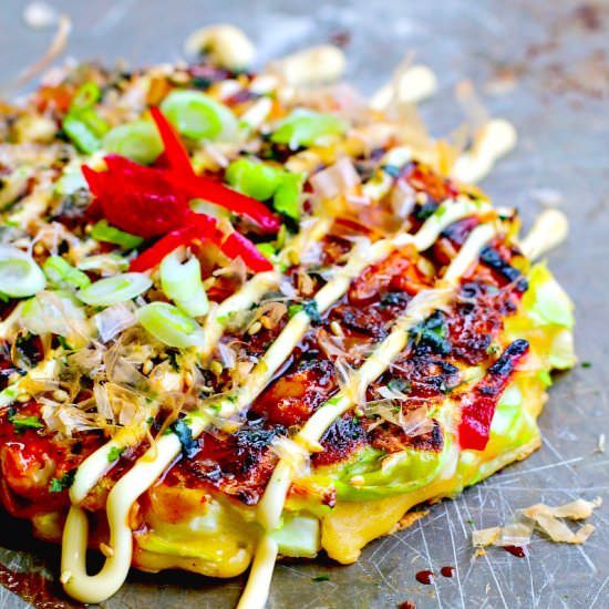 okonomiyaki - Recipe photo by killingthyme