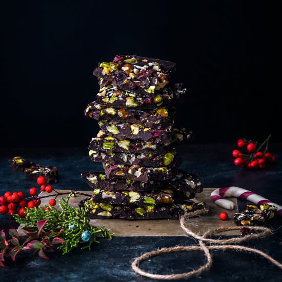 Protein Chocolate Almond Bark - Recipe photo by poshjournal