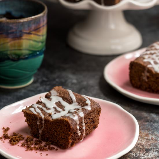 Spiked Gingerbread Bars - Recipe photo by FoodFanatical