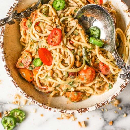 Szechuan Zoodles - Recipe photo by kitchenofyouth