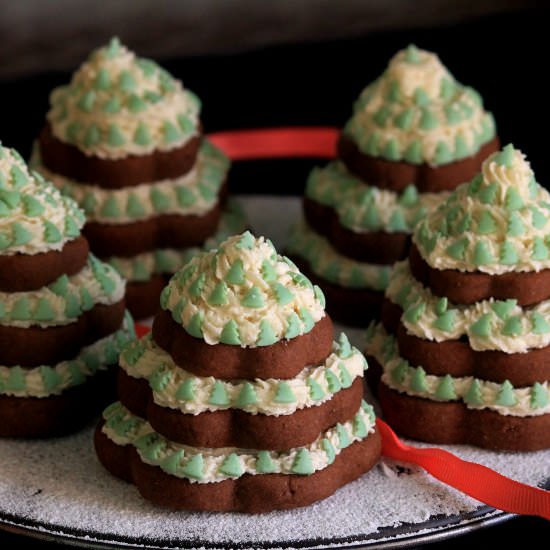 Christmas Tree Chocolate Cookies - Recipe photo by firsttimercook