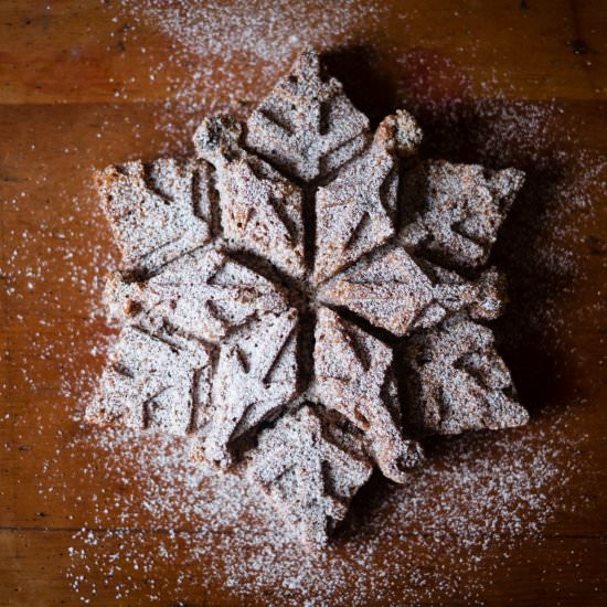Snowflake Cake - Recipe photo by PatisserieMakesPerfect