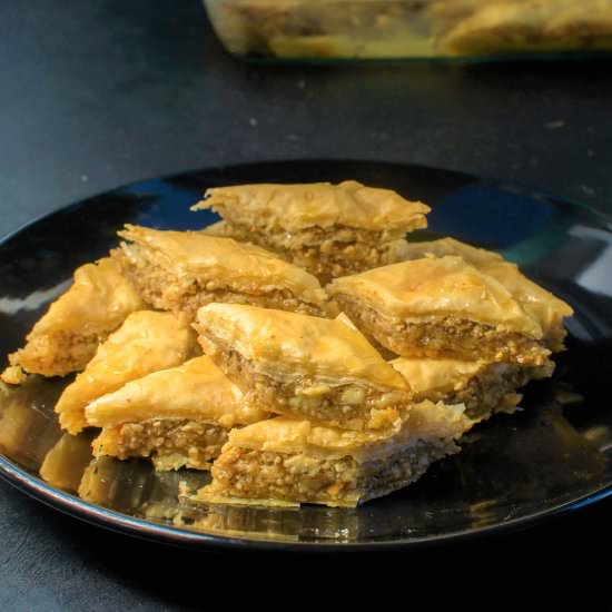 Greek Dessert Baklava - Recipe photo by poojanadkarni