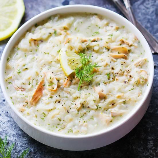 Creamy Lemon Dill Chicken Soup - Recipe photo by platingsandpairings
