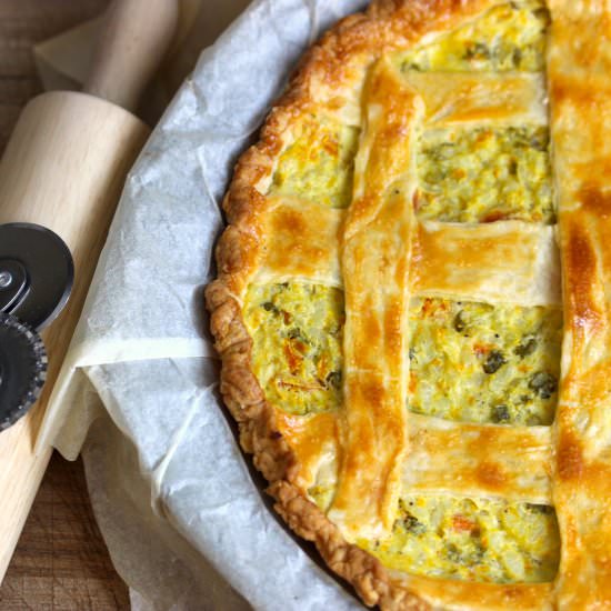 Savory Neapolitan Pastiera - Recipe photo by Ale Gambini