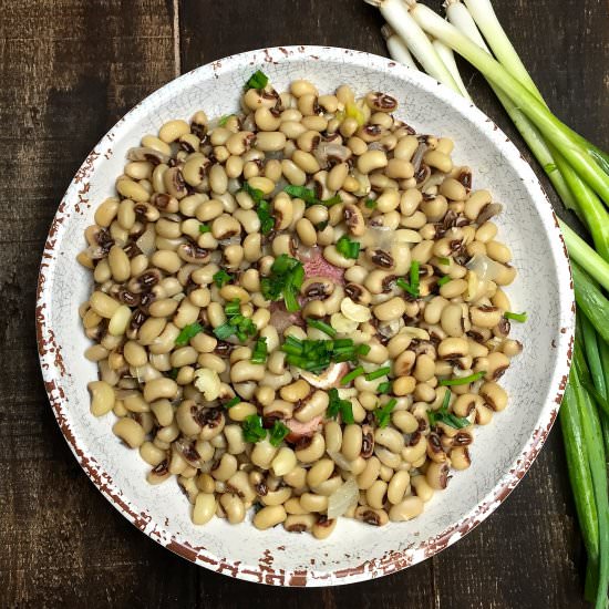 Southern Black-Eyed Peas - Recipe photo by Grits and Pinecones
