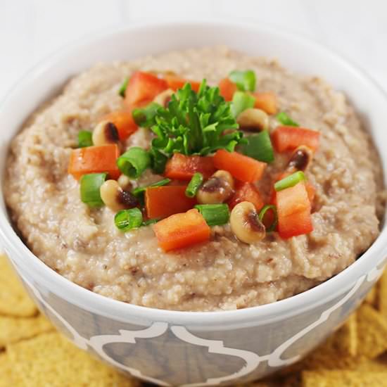 New Years Black Eye Pea Dip - Recipe photo by Savvy in the Kitchen