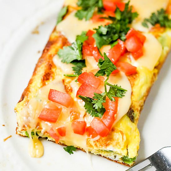Veggie Stuffed Omelet - Recipe photo by TheItMom