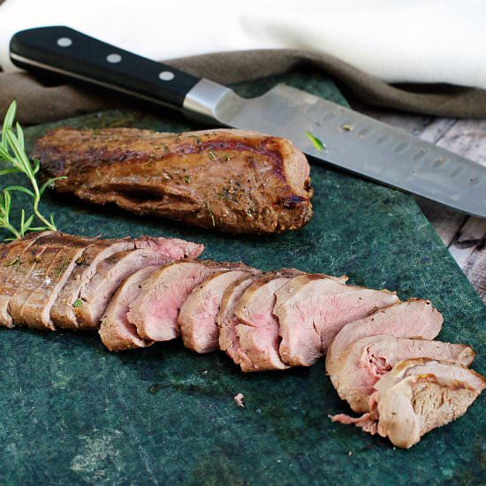 Perfect Seared Deer Tenderloin - Recipe photo by Eat Simple Food
