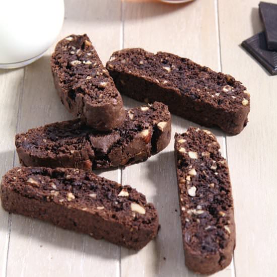 Hazelnut Chocolate Biscotti - Recipe photo by adinutza