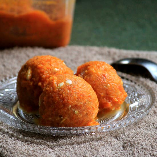 Carrot Halwa Ice Cream (Dairy Free) - Recipe photo by firsttimercook