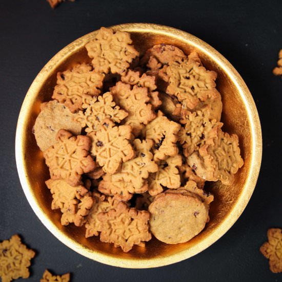 Golden Cacao Nib Cookies Two Ways - Recipe photo by Berries And Spice