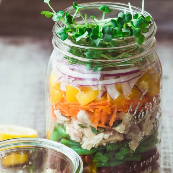 Layered Tuna Salad Jars - Recipe photo by theviewfromgreatisland